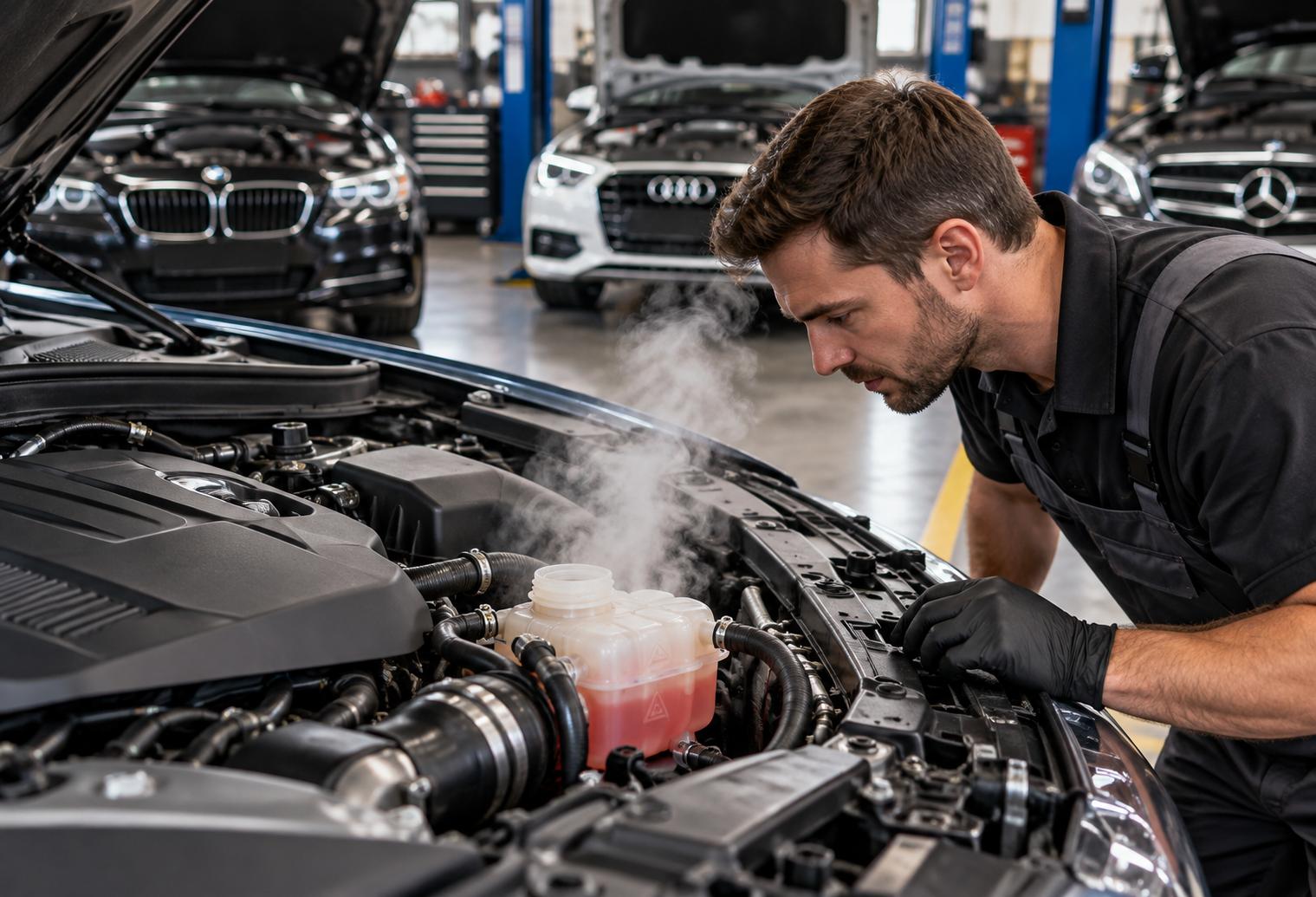 Why Is Your BMW, Audi, or Mercedes-Benz Overheating Even After a Coolant Service?