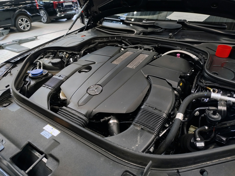 Moscow,russia, ,may,10,,2024:,mercedes Benz,car,engine.,the