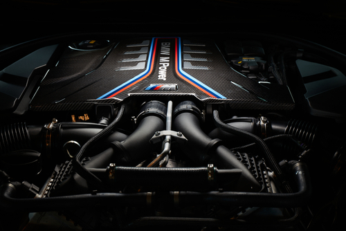 Warsaw/poland, ,07.15.2020:,bmw,m8,engine,from,limited,first,edition.